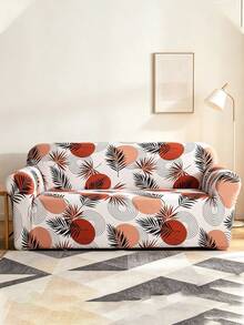 1pc Full Cover Sofa Slipcover, Modern Style Polyester Fabric, Machine Washable, All Season - Multicolor - View 6