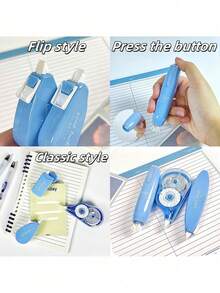 1/5/20pcs Creative Correction Tape Set, Multiple Colors Available, Smooth Application With No Residue, Suitable For Office And School Writing And Proofreading, Fast Correction Tape, Fun Stationery, Perfect Gift, Back To School - Style 1 - View 3