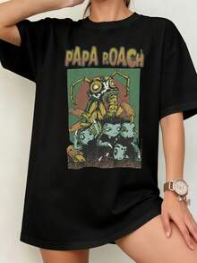 Papa Roach Signature Band Unisex T-Shirt - 黑色 - 查看 1