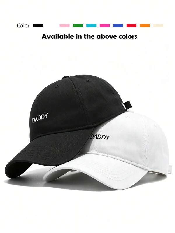1pc Women's "DADDY" Letter Print Baseball Cap, Street Fashion Casual Hat For Autumn/Winter Travel, Beach Vacation, Daily Outings, Hiking, Fishing