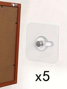 No-Drill Picture Hanging, Adhesive Picture Hanging Hooks, Transparent Adhesive Hooks For Frames, Bathrooms And Kitchens - One Size - View 15
