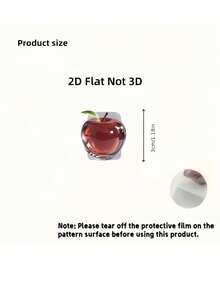 4/1pc 2D Flat Design Exquisite Pink Apple Pattern Data Cable Protector, Scratch-Resistant Type-C/Phone Charging Cable Protection Accessory, Fashionable Durable Fun Design, Sturdy Plastic Material - Multicolor - View 5