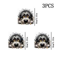 1pc/2pcs/3pcs Daisy Pattern Small Dog Pattern Heat Transfer Stickers, DIY Iron-On Patches, Durable Plastic, T-Shirt Making, Pillow Decoration, Multi-Color, Durable, Washable Plastic DIY Stickers, Suitable For Backpacks, Cushions, Pants, Sofa Covers, Waterproof And Fade-Resistant - T-Shirt Printing Stickers - Multicolor - View 5