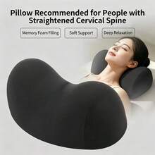 1pc Ergonomic Cervical Pillow, Ergonomic Neck Support Pillow With Human Body Curve Design - Multicolor - View 11