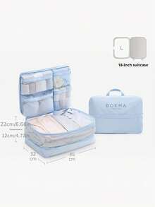 Travel Compression Storage Bags, Breathable Mesh With Ventilation, Underwear, Socks And Clothing Luggage Organizer, Suitable For Back To School And Independence Day - Multicolor - View 12