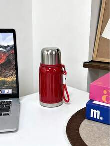 1pc 450ml/15.83oz Large Capacity Stainless Steel Insulated Tumbler, Vacuum Insulated Bottle, Hot & Cold Retention, Portable Outdoor Water Bottle, Durable Reusable Insulated Cup, Unisex Water Bottle, Suitable For Outdoor Travel, Camping, Sports Events, Cycling, Hiking, Fitness, Indoor Use, Tea, Coffee, Beverages - Multicolor - View 11