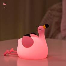GLOOPRO Flamingo Night Light, Gift For A Girlfriend, Bedroom Decorative Light, Soft Silicone Material, 3-Level Dimming, Perfect Sleep Companion, Touch-Sensitive, USB Rechargeable, Automatically Turns Off After 30 Minutes, Children's Holiday Gift - Flamingo Night Light - View 3