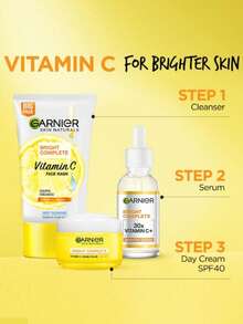 Garnier 卡尼爾亮采維他命C精華液，幫助淡化黑斑、減少色素沉著、增強肌膚光澤並提亮膚色。這款晚間精華液專為改善暗沉、蠟黃肌膚而配方，含10%純維他命C，具有 - 15ml - 查看 7