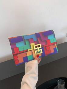 Dedoo 2026 Latest Fashion Colorful Plaid Handbag - Multicolor - View 9