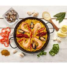 Padella per Paella Induzione 16 cm Acciaio Smaltato, Mini Paella Degustazione, Briebe, Levante, Nero - Visualizzare 2