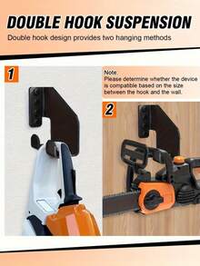 Warehouse Garage Electric Saw Hanger,Heavy-Duty Metal Chain Saw Hanging Holder,Wall Mounted Storage Hook Chainsaw Hanger Rack For Garage Organization,Shed Storage Rack,Garage Tool Easy To Install Space-Saving Hook,For Home Or Garage,Tool Room - Multicolor - View 4