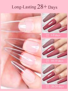 Mtssii 10ml 3 IN 1 Nail Tips Gel Multi-Function UV/LED Soak Off Nail Gel For Soft Nail Tips, Strong Adhesive Rhinestone Gel & Base Gel All-In-One Nail Art Varnish, Long Lasting Easy To Remove Nail Extension Gel For DIY Manicure Salon - 8ml - View 10
