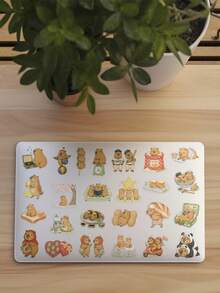 50pcs Cute Capybara For Suitcase, Scrapbook, Skateboard, Guitar Storage Box, Decorative DIY Transparent Stickers - Cute Capybara - View 4