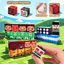 Sports Theme Building Blocks Set, 2CM-96PCS DIY Football & Basketball & Rugby & Volleyball Scene Assemble Toys, Educational Stacking Cubes For Kids - Multicolor - View 7