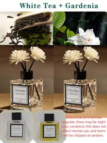 1pc/2pcs 50ml Home Fragrance Oil Set, Osmanthus, Jasmine, White Peach, White Tea, Gardenia Scents, Long-Lasting And Fresh, Suitable For Bathroom, Living Room, Bedroom (Random Quantity Of Fragrance Sticks/Decorative Flowers) - 多款香型 - 查看 13