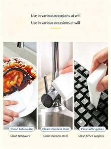 1/5/10/15/20pcs High Density Compressed Nano Sponge, Magic Cleaning Sponge, Car Interior Cleaning, Stain Removal, Durable, Kitchen Sponge - Cleaning Wipe - View 4