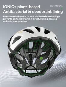 ROCKBROS 1pc Lightweight Cycling Helmet, Breathable & Ventilated, With Deodorizing & Antibacterial Liner, Wear-Resistant Edge Protection, Adjustable Size 58–62cm, Suitable For Road Cycling, Mountain Biking And Daily Commuting - Multicolor - View 4