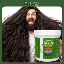 MELAO 7合1護髮油 100g/3.53oz，含薑、迷迭香、摩洛哥堅果油與黑蓖麻油，滋養頭皮與髮絲，適用乾枯受損髮質，旅行尺寸 - 100克 - 查看 1
