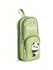1 buah Kotak Pensil Kapasitas Besar Motif Capybara/Panda/Unicorn, Tempat Pensil Pelajar, Tas Penyimpanan Alat Tulis Ekonomis & Tahan Kotor, Cocok untuk Sekolah - MultiWarna - View 4