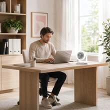 USB Rechargeable Quiet Desktop Fan, 3-In-1 Desktop Wall-Mounted Fan Light With 3600mAh Battery Capacity, LED Battery & Wind Speed Display, 3-Color Adjustable Light, 0-10 Adjustable Wind Speed, 180° Tilting Head, Suitable For Study, Office, Bedroom, Dorm, Kitchen, Living Room - 1 Pc - View 8
