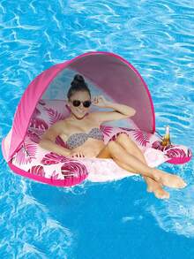 Pool Floating Bed With Canopy - Adult Inflatable Pool Float Chair, Pool Water Chair, Pool Lounge Chair With Cup Holder, Pool Toy Party Floating Bed, Suitable For Adults - Floating Rafts - View 10
