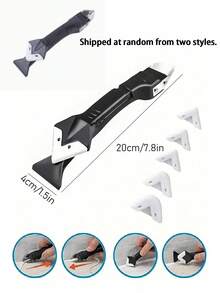 1 Set Scraper Stainless Steel & Plastik, Digunakan untuk Membersihkan Nat, Kaca, dan Celah, Cocok untuk Dapur, Kamar Mandi, Membersihkan Celah Lantai, dan Dekorasi Rumah - Berbagai gaya - View 13