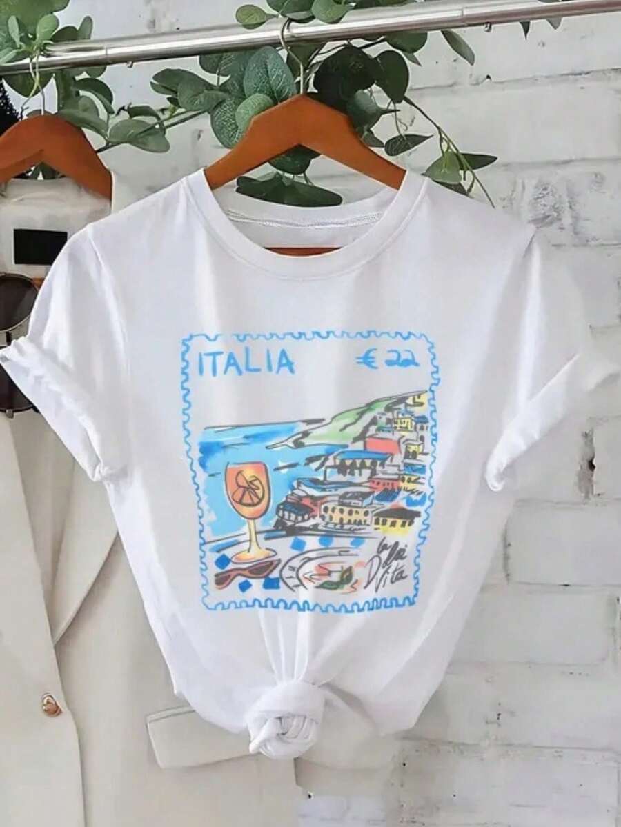Women T-Shirts - 白色 - 查看 1