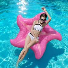 Macaron Color Starfish Inflatable Water Lounger, Comfortable Concave Seat Pool Float, Portable Foldable Swimming Float Bed, Suitable For Vacation Lake River Relaxation - Multicolor - View 14