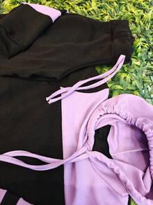 Girls' Tracksuit Set, Sizes 4 To 14 Years. - Lilac Purple - View 6