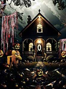 OBOVAY 5M_10M Halloween Blood-Stained Fabric Decoration, Suitable For Indoor And Outdoor Halloween Parties - Multiple Styles - View 7