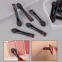 10 buah Kuas Eyeshadow Dua Ujung 2-in-1 dengan Kotak, Kuas Makeup Alis & Eyeliner Sudut yang Ringkas dan Portabel - MultiWarna - View 3
