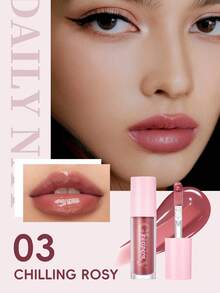PERIPERA Ink Glasting 玻璃唇釉 #03 Chilling Rosy 1 支 4.5ml，冷調玫瑰色 玻璃光澤 保濕亮澤 不黏膩 適合乾唇 日常妝容 - 003 清涼玫瑰 - 查看 1
