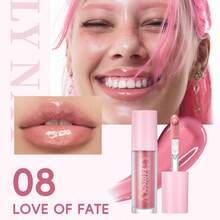 PERIPERA Ink Glasting 玻璃唇釉 #08 Love Of Fate 1支 4.5ml，冷桃色灰粉閃光玻璃感滋潤亮澤唇蜜，不黏膩，適合日常甜美女孩妝容 - 008 命運之愛 - 查看 6