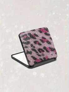 Luxury Sparkling Diamond Portable Double-Sided Folding Lipstick Mirror - The Perfect Choice To Repair Makeup Anytime, Anywhere, Sparkling Diamond Portable Folding Makeup Mirror - Double-Sided Square Design, Suitable For Handbag, Portable Folding Mirror Inlaid With Sparkling Diamonds, High-Definition Double-Sided Pocket Mirror, Available In Various Diamond Color Styles, Affordable, Cosmetics, Makeup Tools, Affordable Products, Gifts, Women's Gifts, Birthday Gifts - Multicolor - View 21