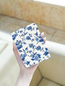 Ins風極簡法式藍色花卉印花 Kindle NK 11/Ko-Bo/Kindle Youth Edition/Kindle Paperwhite 5/Kindle 2024 相容保護殼，平板三折支架保護套，附自動喚醒/睡眠功能，輕巧便攜，完美貼合保護閱讀設備，適合送給孩子/家人的禮物 - 彩色 - 查看 7