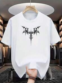 2025 Men'S Novelty Short Sleeve Print T-Shirt - White - View 1