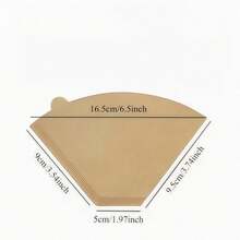 50pcs V-Shaped & Fan-Shaped Coffee Filter Paper - Portable Packaging, High Toughness, Clear Texture, Suitable For Pour-Over/Drip/Brewing, Afternoon Tea, Office, Commercial, Home Coffee Supplies - Multicolor - View 10