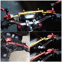 Motorcycle/Electric Bike Multifunctional Expansion Bracket, Universal Aluminum Alloy Expansion Bar, Motorcycle Modification Accessory, Modification Navigation Phone Holder, Multifunctional Handlebar Balance Bar, Suitable For Motorcycle And Electric Bike Modification, Add Phone Holder, Action Camera, External Lights, Hooks, Etc. - A - View 14