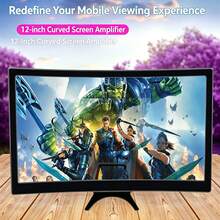 12-Inch/14-Inch L6 Curved Screen Mobile Phone Screen Magnifier, High-Definition Video Magnifier, Creative Desktop Stand, Wide Field Of View, High-Definition Projection, Low Radiation. - A - View 7