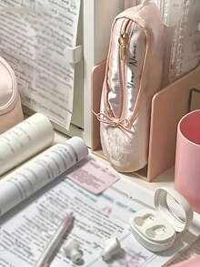 Tas Kosmetik Bridesmaid Kustom, Kotak Pensil Desain Sepatu Balet yang Dipersonalisasi, Tas Penyimpanan Multifungsi Portabel yang Indah, Perlengkapan Penting untuk Perjalanan dan Liburan - MultiWarna - View 6