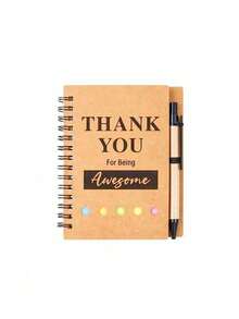 1/5/10 Set Spiral Bound Notebook Set (Includes Pen), Employee Appreciation Gift, Teacher Appreciation Gift, Journal With Inspirational Pen And Sticky Notes, Ballpoint Pen Set, Christmas Gift, Suitable For Volunteers, Teachers, Nurses, Team Building, Birthday, Retirement, Christmas Gift For Employees, Teachers, Office Gift And Back To School Gift. - Multicolor - View 11