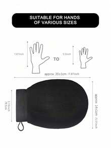 2/1pc Body Exfoliating Gloves, Double-Sided Body Cleansing Towel, Suitable For SPA, Massage And Body Exfoliation, Can Remove Dead Skin, Includes Multi-Color Deep Cleansing Bath Towel - Multiple Styles - View 3