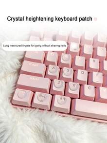Transparent Hemispherical Silicone Height-Increasing Keyboard Stickers, Nail Art Dedicated Nail Protection Round Bead Keycaps Anti-Slip Pads - View 4