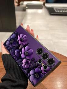 1件裝幸運紫色玫瑰高級花卉印花手機殼 保護套 黑色TPU軟殼 耐磨防摔 全包覆 相容於 Honor Galaxy A04e/A05s/A13/A14/A15/A34/A35/A50/A52/A53/A54/S21/S22/S23/S24/S25/S25Ultra/ 6A/7A/8A/ 12T/13T/14T，[國際版非本地版] - 黑色 - 查看 7
