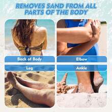 2pcs Sand Remover Gloves, Easy Cleaning, Reusable Fleece Design, Suitable For Home, Beach Activities And Vacation, Essential Beach Cleaning Tool - Multicolor - View 5