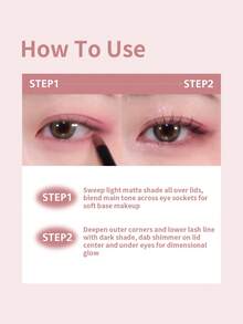 PERIPERA All Take Mood Palette #04 If Pink, Check Dm Plz 1 Slim Ruler Palette 6g，冷調柔霧紫灰色多重質地眼影盤，適合冷色調與橄欖色肌膚，日常旅行妝容與新手適用 - 04 冷調低飽和粉紅紫色 - 查看 5