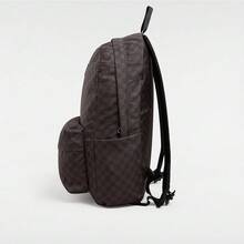 Mochila Cuadros Negra Vans Old Skool Check - Negro - Ver 3
