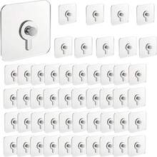 No-Drill Picture Hanging, Adhesive Picture Hanging Hooks, Transparent Adhesive Hooks For Frames, Bathrooms And Kitchens - One Size - View 2
