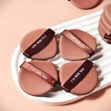 24/15/10/8/5/1pc Air Cushion Makeup Sponge, Suitable For Liquid Foundation And Loose Powder, Skin-Friendly Makeup Tool, Dry And Wet Use - Brown - View 5