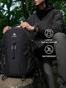 CAMEL CROWN Foldable Large Capacity Travel Bag Backpack, Short Trip Fitness Storage Bag - Dark Night Black - View 4